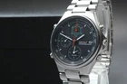 1992 Vintage【EXC+5/N Batt,Box】Seiko 7T42-6A10 Chronograph BLK Qz Men's Watch JPN