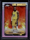 2024-25 Topps Chrome LeBron James Pink Refractor #22 Lakers