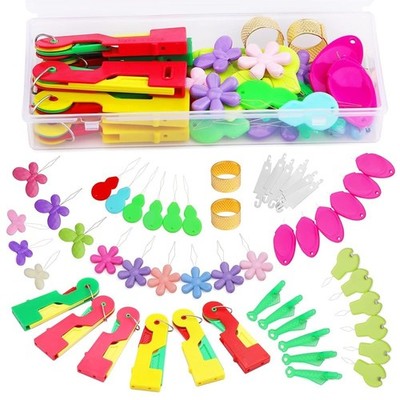 Needle Threaders Set, 51 Pcs Needle Threader Tool Needle Threaders for Hand S...