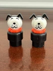 Vintage Fisher Price Little People Black Lucky Dog Red Collar Lot Of 2