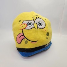 SpongeBob SquarePants Nickelodeon Kid Knitted Beanie Cap Hat Vintage Collectible