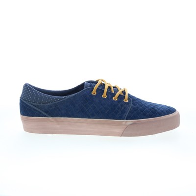 DC Trase LX ADYS300141 Mens Blue Suede Skate Inspired Sneakers Shoes 12