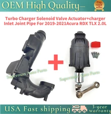 Turbo Charger Solenoid Valve Actuator+charger Inlet Joint Pipe For Acura RDX TLX