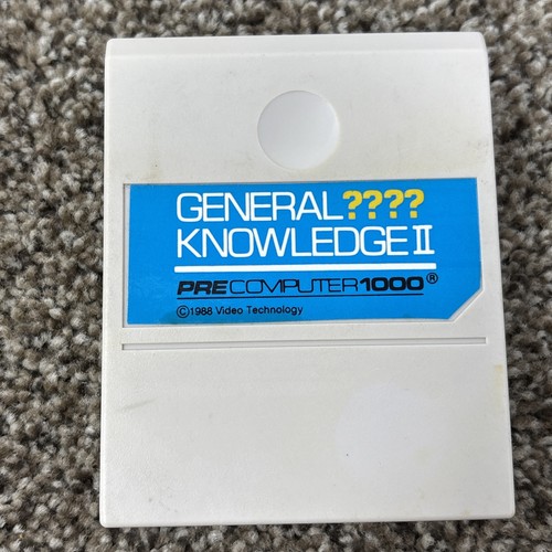 pre computer 1000 General Knowledge Cartridge Video Technology Vtech | eBay