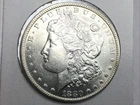 1880-O Morgan Dollar in slider uncirculated