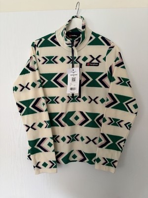 Berghaus Dean Street Prism Trango 1/2 Zip Fleece XS Unisex Retro Aztekenmuster Neu mit Etikett