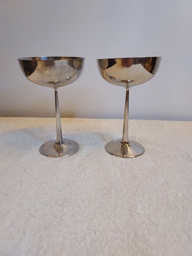 Vintage~Eales Sheffield~Sektkelch versilbert - Bild 2 von 5