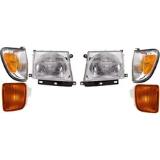 Headlight Kit For 1998-00 Toyota Tacoma With Corner Turn Signal Light Tail Lamp