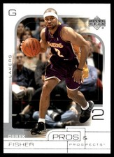 Derek Fisher 2001-02 Upper Deck Pros & Prospects #39 Lakers NBA READ FREE SHIP