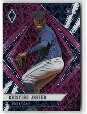 2021 Chronicles Cristian Javier RC Phoenix Purple Velocity Houston Astros