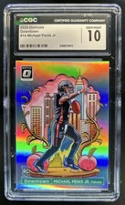 2024 Panini Donruss Optic Michael Penix Jr. Downtown! RC SSP #14 Falcons CGC 10