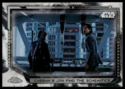 2021 Topps Chrome Star Wars Legacy Cassian and Jyn Find the Schematics #48 NM