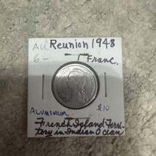 Reunion BU 1948 1 Franc Coin C3728