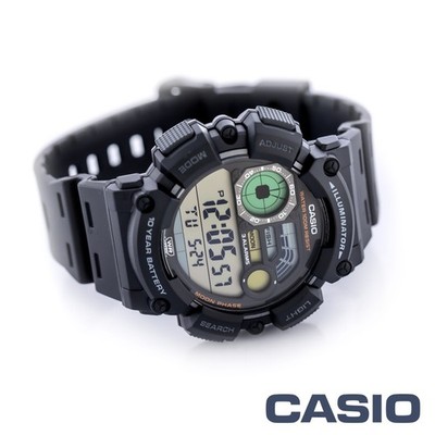 CASIO WS-1500H-1AJF Ana-Digi Moon Phase Fishing Gear Digital Watch