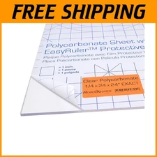 Versatile 24" x 24" x 0.236" Polycarbonate Sheet - Lightweight & Easy to Handle