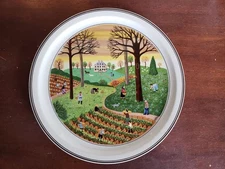 Villeroy & Boch Laplau 9 1/4” Wall Plate The Four Seasons #3 Autumn