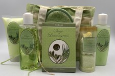 Luxury Spa Gift Set- Sage Lemongrass Scent: Bath Salts, Shower Gel, Body.....