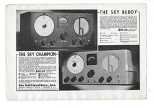 Hallicrafters Inc Sky Buddy & Champion Radio Receivers & Candler System 1936 Ads