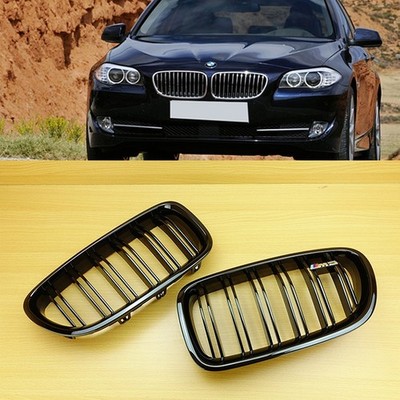 Fit 2011-2016 BMW F10 / F11 M Look Front Grille #Shiny Black Sedan Wagon 4Door