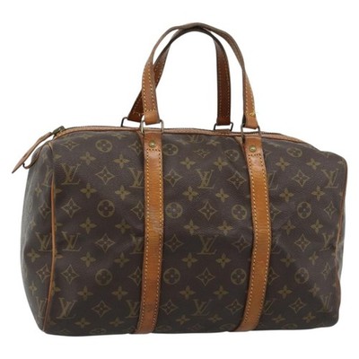 LOUIS VUITTON Monogram Sac Souple 35 Boston Bag M41626 LV Auth 187270