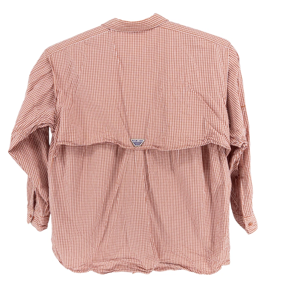 Texas Longhorns Columbia PFG Super Bonehead Shirt Men's XL Orange Vented L/S - Image 4 of 4