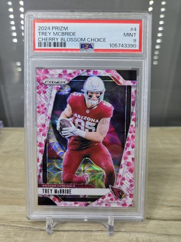 🔥 2024 Prizm Trey Mcbride Cherry Blossom /15 PSA 9