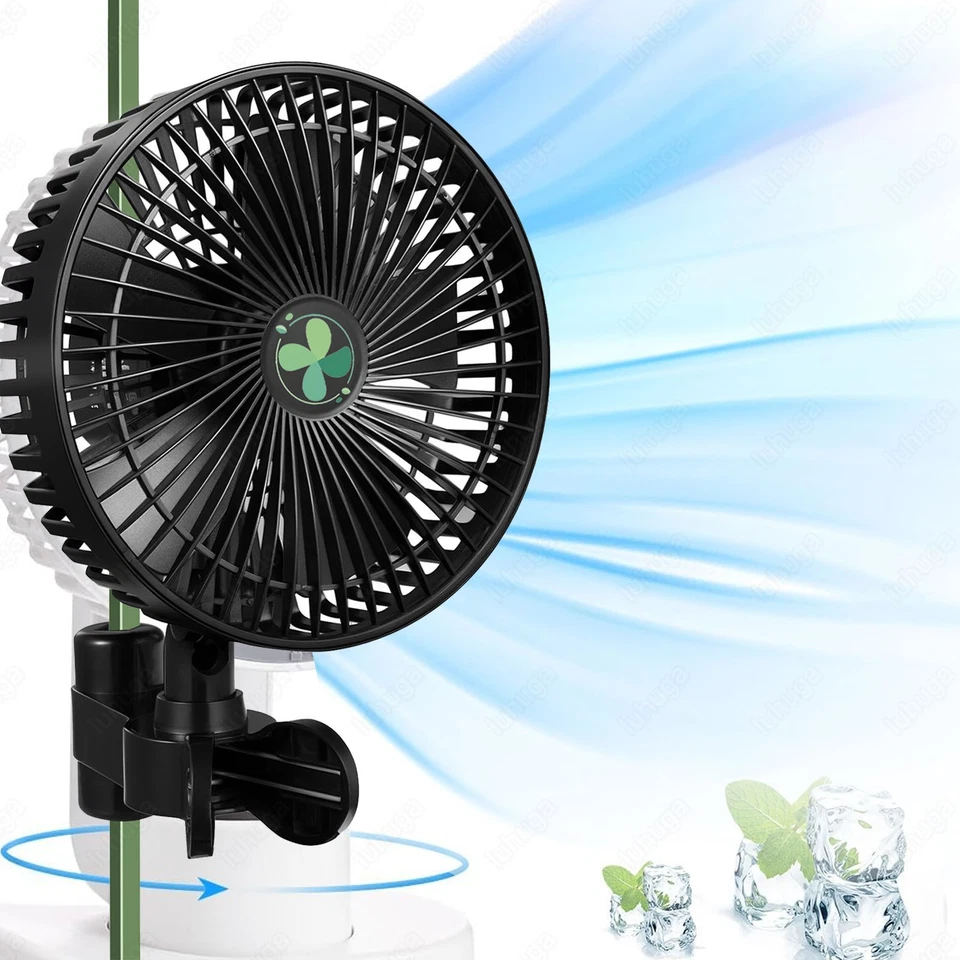 7''Clip Ventilator EC Motor Clipventilator oszillierend Growbox Growzelt Lüfter - Bild 4 von 4