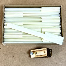 Piano Keytops Set/52 Simulated Gloss Ivory, Long Head w/Alignment Tool