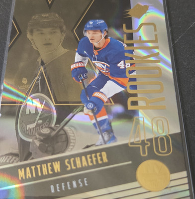 Upper Deck 2025-26 SPx Matthew Schaefer Gold Rookie NY Islanders #109