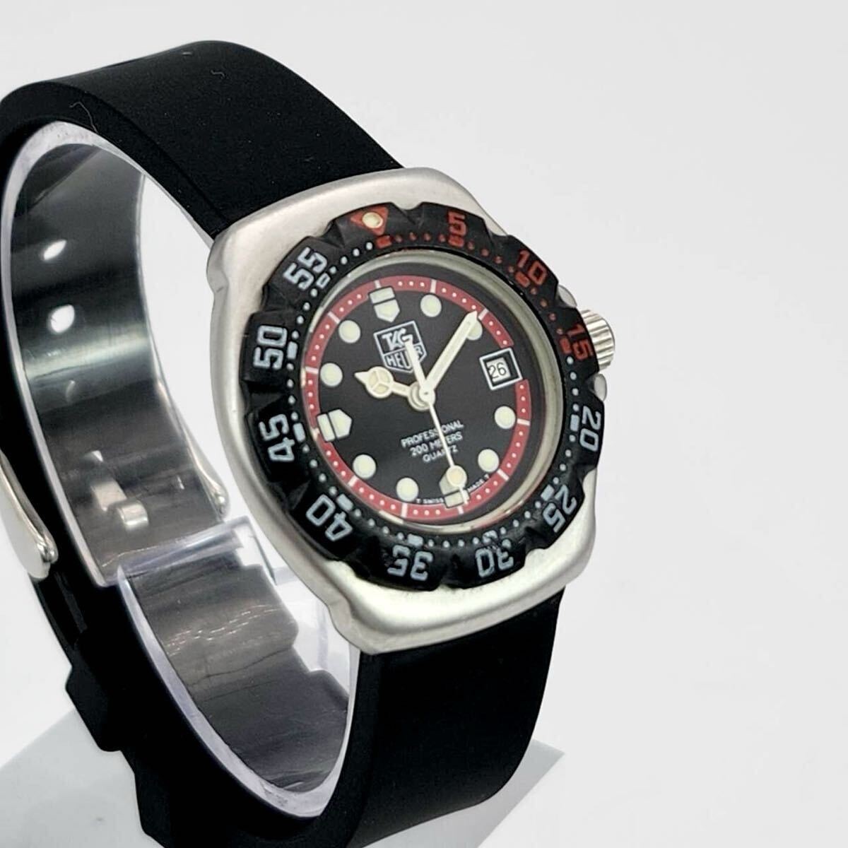 TAG HEUER Formula New Belt and Battery Black Watch Quartz Date Diver Watch Boys image 3