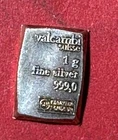 Vintage .999 FINE SILVER Mini Bar! 1 Gram!