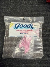 Vintage Goody Brush Rollers with Pins 12 Medium Curlers 9581/2 1980s NOS