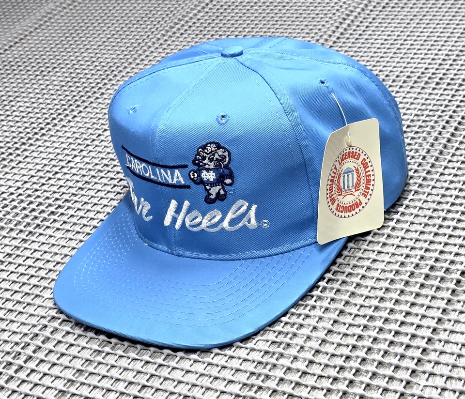 Винтажный NCAA Северная Каролина смолы каблуки американская игла бейсболки шляпа большой логотип редкая - Изображение 3 из 4