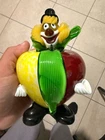 Vintage Murano Style Art Glass Clown Apple Figurine