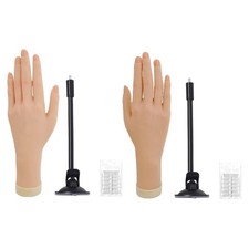 Modèle de main souple pour la pratique des ongles, idéal pour