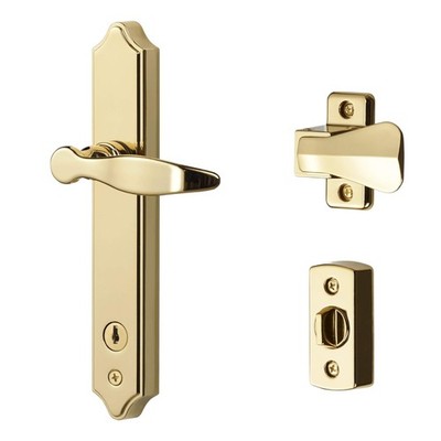 SK1215BB ML Lever Set for Storm and Screen Doors with Keyed Deadbolt, 2-Posts...