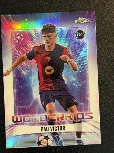 Pau Victor #WK-6 2024 Topps Chrome UEFA Wonderkids card