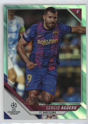 2021 Topps UEFA Champions League Aqua Foil /299 Sergio Aguero Agüero #187 14qe