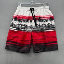 Burnside Board Shorts Mens Large Multicolor Swimwear Tropical Beach Mesh Lined