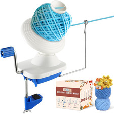 Needlecraft Yarn Ball Winder Hand-Operated, Manual Wool Yarn Winder Holder for S