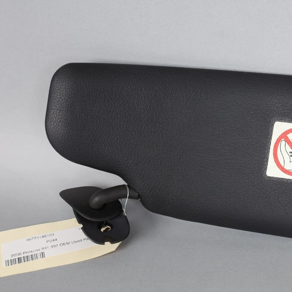 2005-2012 Porsche 911 997 Coupe Sun Visor Left Black OEM Used Foto 3 de 4