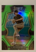 Dylan Lesko 2023 Select Premier Level /75 Neon Green Prizm #194 Padres Prospect