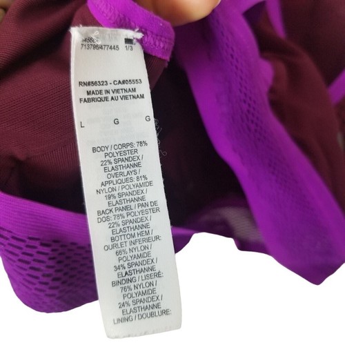 Nike Womens L Purple Dri-Fit Swoosh Ultrabreathe Sports Bra Medium Support - Picture 4 of 6