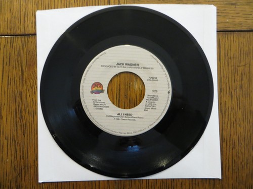 Jack Wagner – All I Need / Tell Him - 1984 - Qwest Records 7-29238 7" Single VG - Picture 1 of 2