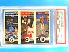 1996-97 KOBE BRYANT UD COLLECTORS CHOICE #M129 PSA 8 KEVIN GARNETT GOLD MINI II