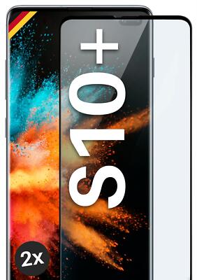 2x Panzerfolie für Samsung Galaxy S10 Plus Glas Full Screen Cover Schutzglas