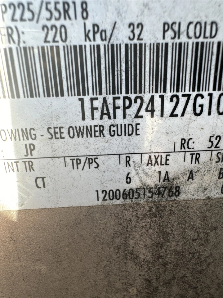 2006 2007 Ford Escape 3.0L (Vin 1 8th Digit) Gas Engine Assembly 112K - Image 3 of 3