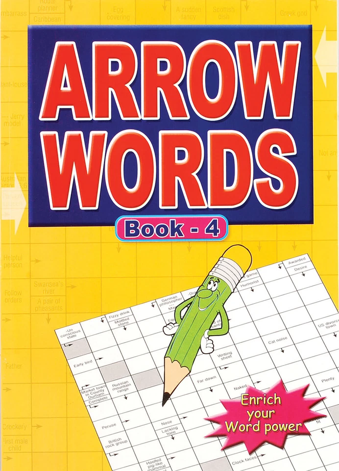 A4 ARROW WORD PUZZLE BOOKS ADULT Crossword Type Brain Games 67 Puzzles Per Book - Image 4 of 4