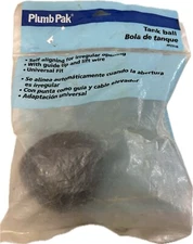 Plumb Pak Toilet Tank Ball PP23538 With Guide Tip And Lift Wire. Universal Fit.￼