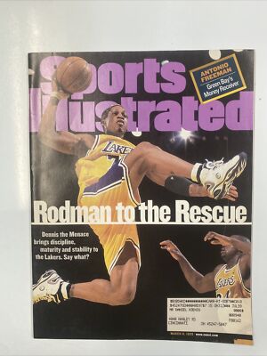 Rodman Magazines 1999 MARCH, Sports Illustrated Magazine Rodman to the Rescue (CP306) | eBay